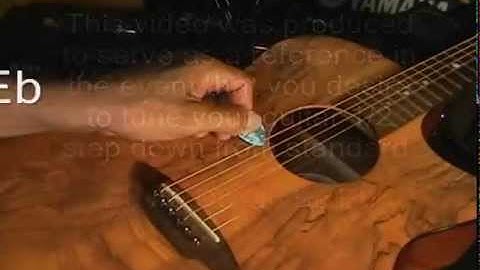 Guitar Tuning Reference Lesson Eb E Flat Tuning 1/2 Step Down From Standard @EricBlackmonGuitar