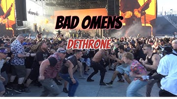 Bad Omens - Dethrone - MOSH PIT - Sonic Temple Festival 2025 - FULL SONG - CROWD SURFING
