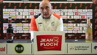 Le Point Presse Dolivier Pantaloni Avant Rc Strasbourg - Fc Lorient 25-26