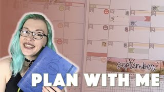 September Monthly | Plan with Me | Passion Planner | ft. Plannerface