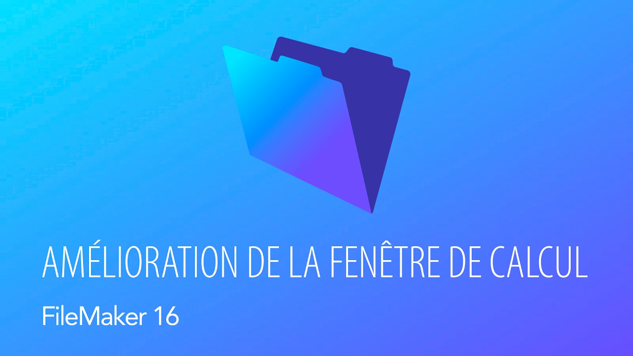 FileMaker Pro 16 - Amélioration de la fenêtre de calcul - YouTube
