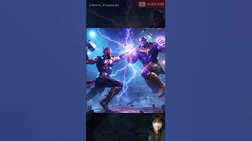 Thor vs Thanos l #avengers #marvel #trendingshorts #edit #youtubeshorts #mcu #viral #thanos #thor