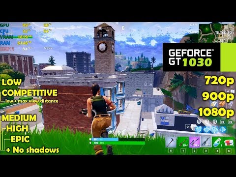 GT 1030 | FORTNITE - Ultimate benchmark - 1080p, 900p, 720p, All Settings!