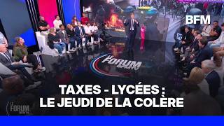 FORUM BFMTV - Taxes, lycées : le jeudi de la colère screenshot 4