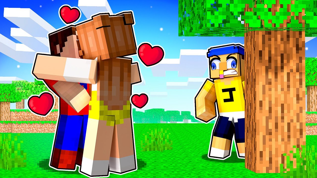 My Daddy KISSES My GIRLFRIEND in Minecraft
