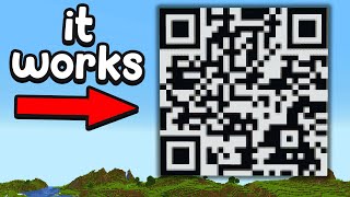 I Built a QR Code in Minecraft