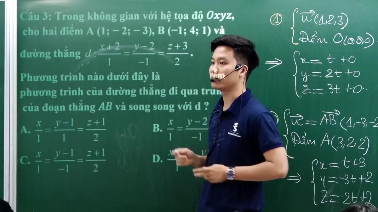 Hình học không gian oxyz | Lập Phương Trình Đường Thẳng ( Tiết 2)  _ Hình Tọa độ không gian Oxyz_ Thầy Nguyễn Quốc Chí