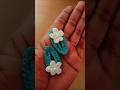Instead of glue I stitch it is more durable #crochet #hairaccessories #music #trending #fypシ゚