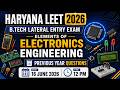 ⚡ Haryana LEET 2026 | Elements of Electronics Engineering | Previous year Questions #haryanaleet