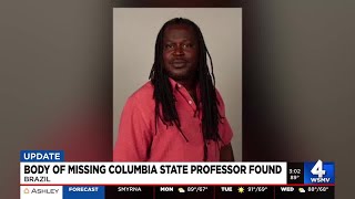 Body of missing Columbia State professor found