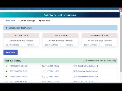 Salesforce Test Executions video preview 2
