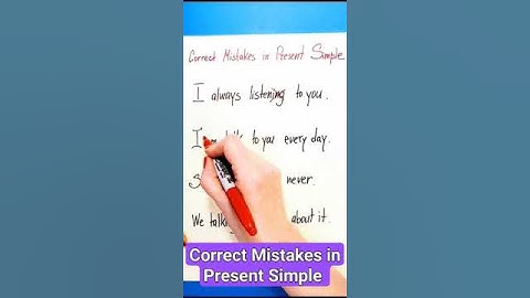 Mistake Correction for #Present #Simple #learn #englishlearning #learning #esl #english #grammar