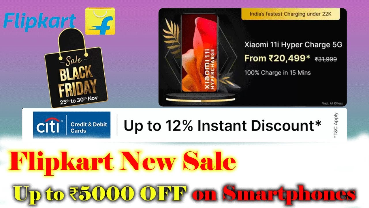 Top 5 Mobile phone 2022 in India Flipkart Black Friday Sale