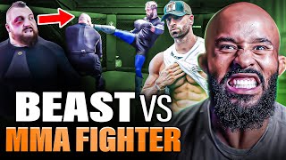 Eddie Hall Tries MMA & Gets KNOCKED OUT! | The BEAST vs MMA BREAKDOWN!