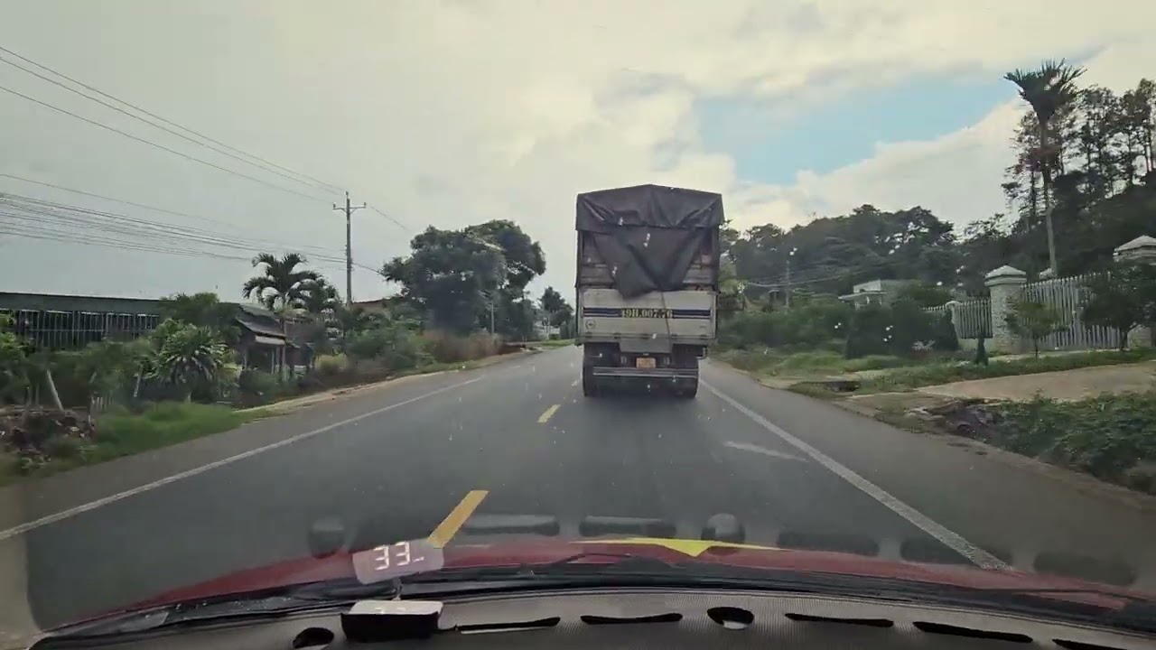 Kinh nghiệm cho người lái mới khi di chuyển trên QL20 đi cùng các anh xe rau an toàn 