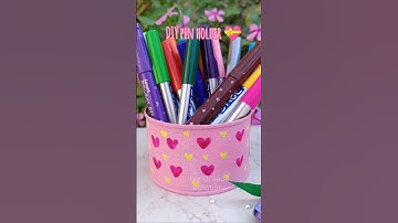 Diy pen stand ✨💖#diy #handmade #ytshorts #art #craft