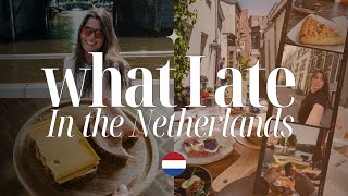 what I ate visiting family in the NETHERLANDS 🇳🇱: white asparagus, vlaai, dutch cheese