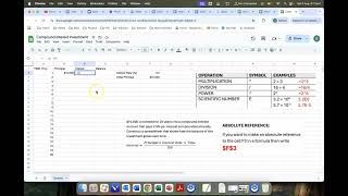 Math with Google Sheets PART 3: Relative & Absolute References
