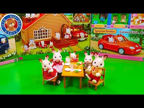 Sylvanian Families кухня обеденный кукольный дом животные 🐰🍽🏡⎢ДЕТИ ИГРУШКИ КАНАЛ