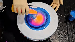 Create A Stunning Cloud Pour With Sunset Colors
