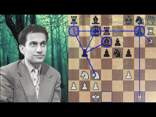 Mikhail Tal takes his opponent into a deep dark forest 