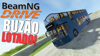 Ônibus LOTADO descendo o Morro à 300km no Beamng Drive screenshot 4