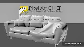 3Ds Max Tutorials  Sofa And Pillow Modelling (3D Model)