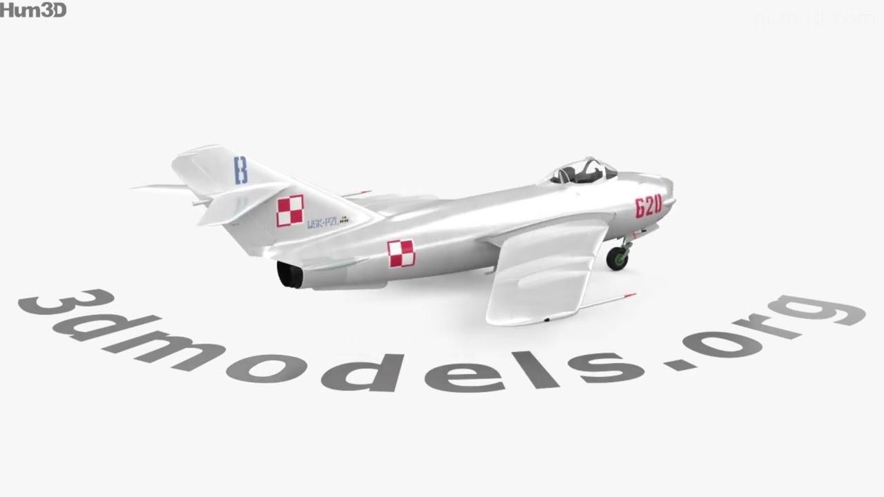 Mikoyan Gurevich MiG 17PF 3D model by 3DModels.org