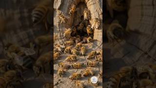 Cómo las Abejas Africanizadas Defienden su Colmena 🐝⚔️ #abejas #colmena