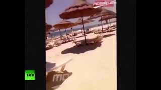 Новости 2015. Нападение на туристов в Тунисе (снято на телефон).