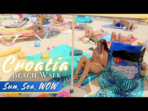 Beach Walk in Croatia | Coastal Walking in Okrug Gornji with Olivia