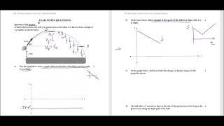 ATAR Exam Mod 5 Q6 - Projectile motion analysis