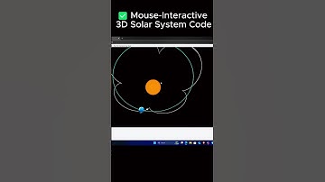 🌍 3D Solar System in Python | Mouse-Controlled Orbit Simulation | ThinkrBox #computertips