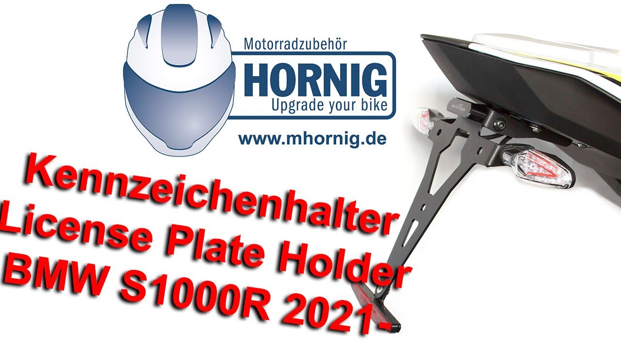 Kennzeichenhalter - License Plate Holder for BMW S1000R (2021- ) by HORNIG  