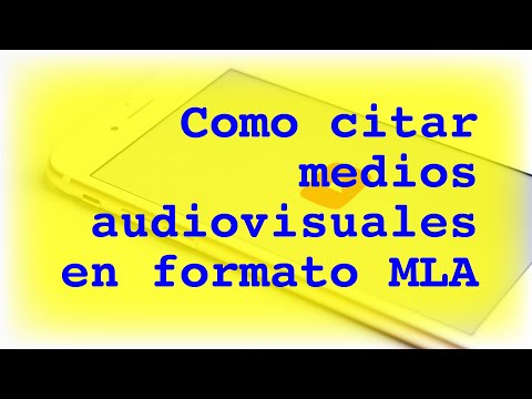 Video: Cómo citar artículos en formato MLA (con imágenes)