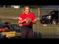 Jenna bandy attempts to beat her own world record for farthest female football throw will it work