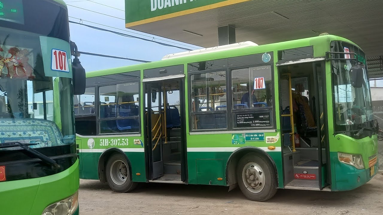 HCMC Bus - Hành trình xe buýt 107(70-5) rời Trạm Bố Heo về Bến xe buýt Củ Chi