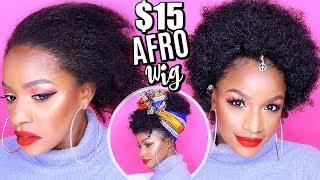 Get This Look for $15! How to Slay a Cheap Synthetic Afro Wig
