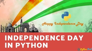 Happy Independence Day in Python | Indian Flag