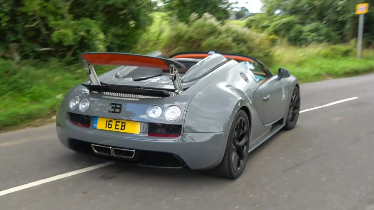 SuperCars leaving a car show! Bugatti Veyron, Pista, SVJ Roadster