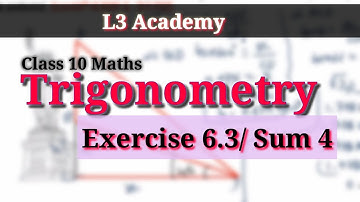 An aeroplane at an altitude of 1800 m/Class 10 maths/Trignometry/Sum 5/#L3Academy