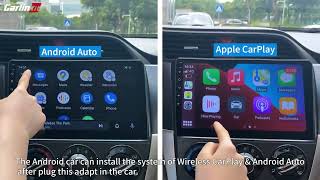 Adaptador CarPlay com ou sem fio CarlinKit USB Android Auto Dongle pa