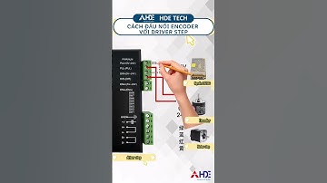 CÁCH ĐẤU NỐI ENCODER VỚI DRIVER STEP #hde #hdetech #tudonghoa