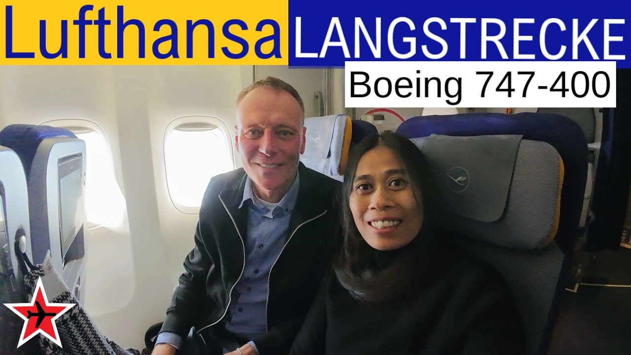 Lufthansa Economy Class Langstrecken Flug ab Frankfurt Richtung Asien || Flug in einer Boeing 747