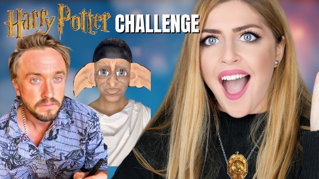 😱TOM FELTON HARRY POTTER CHALLENGE da NON CREDERE!  reaction outfit & make up #mashup #tiktok