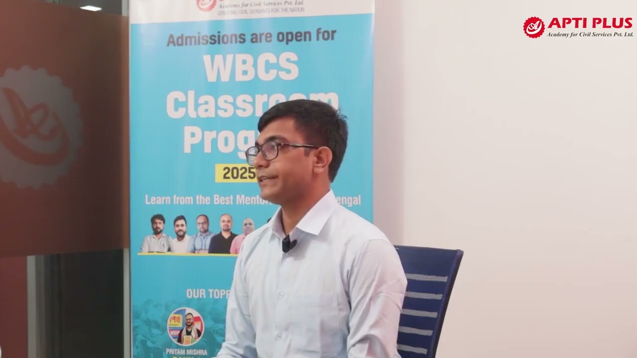 ARIJIT DAS || COMMON MERIT RANK 129  || WBCS 2023 || WBCS MOCK INTERVIEW || APTI PLUS