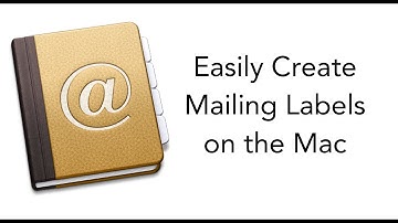 Create Mailing Labels with the Mac