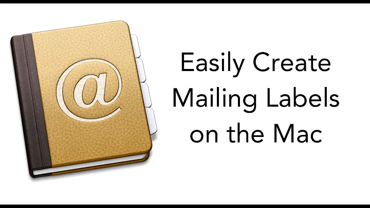 Create Mailing Labels with the Mac