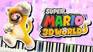 Super Mario 3D World - World 5 Map Theme Piano Tutorial Synthesia