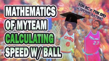 NBA 2K20 HOW TO CALCULATE SPEED WITH BALL RATING
